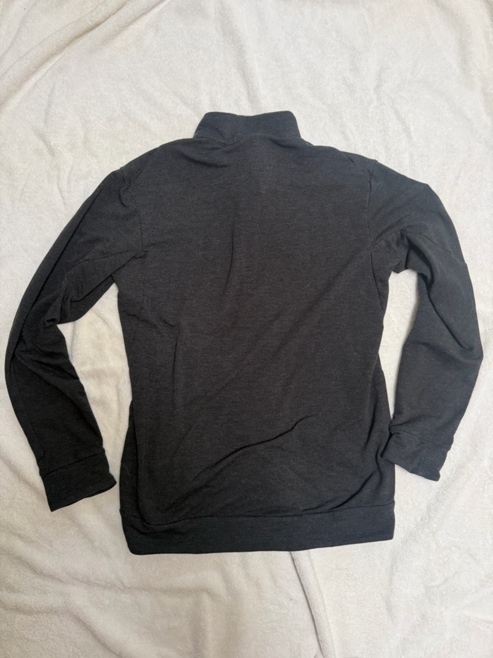 Nike Charcoal Gray Quarter-Zip Pullover - Picture 2 of 3
